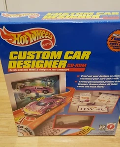 1997 Sealed NIB Hot Wheels Custom Car Designer CD-ROM with White VW Drag Bus - Picture 1 of 8