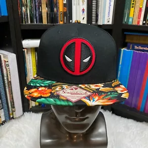 MARVEL DEADPOOL FLORAL SNAPBACK HAT - Picture 1 of 5