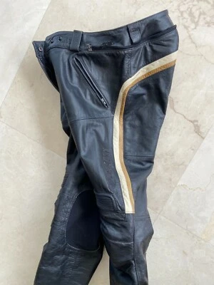 Pantalones de cuero Ducati Performance retro para mujer pista calle motocicleta 44 Italia Foto 1 de 4