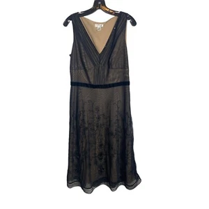 Loft Damen schwarz Mesh Overlay Cocktailkleid Größe 10 - Bild 1 von 5