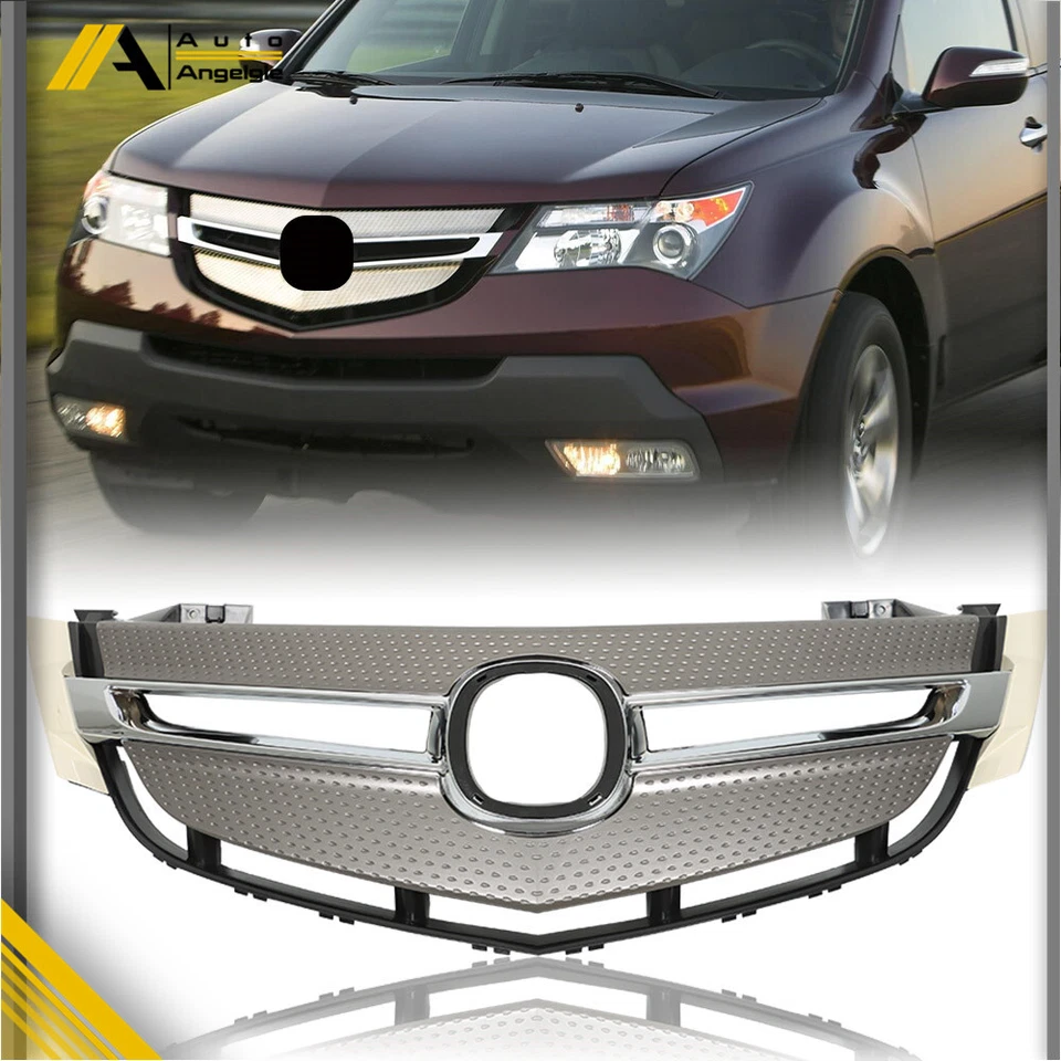 For 2007-2009 Acura MDX Front Upper Grill Assembly Chrome Replace Trim Grille Foto 1 de 4