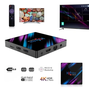 HK1 Android 12.0 TV BOX/H96 Android 9.0 TV BOX Quad Core Smart WIFI Media Player - Picture 1 of 23