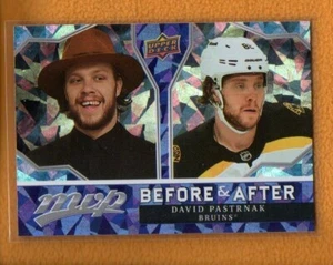 David Pastrnak 2021-22 Jugador Más Valioso de la Cubierta Superior Hockey Antes y Después #BA-18 - Imagen 1 de 1