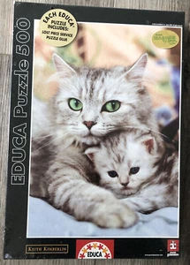Educa Amazing Cat Kittens 2008 500 Pc Puzzle Passion 48x34cm RARE NEW SEALED - Picture 1 of 10