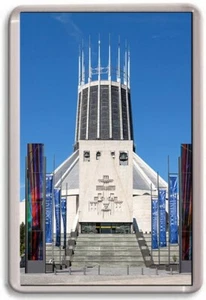 FRIDGE MAGNET - LIVERPOOL METROPOLITAN CATHEDRAL - Large - Catholic England UK - Picture 1 of 1