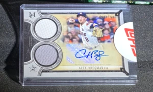 2018 Topps Museum Collection - Dual Relic Auto ALEX BREGAMN 99/199 HOT POTW - Picture 1 of 1