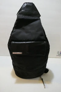 De colección Perlina Negro Bandolera Bolso Bolso Cartera Usado Súper Buen Estado - Imagen 1 de 7