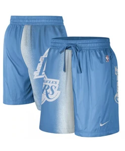 NUOVO Los Angeles Lakers Nike 2020/21 City Edition Pantaloncini Courtside Logo Oversize - Foto 1 di 4