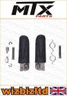 Honda Cbr 1000 F 1987 2000 Mtx Front Black Replacement Rubber Footrests