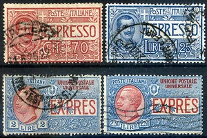 Regno d'Italia 1925/26 Espressi S1801 n. 11/14 usati (m2856) - Imagen 1 de 1
