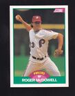 1989 Score recrue & Traded Roger McDowell #53T Philadelphia Phillies