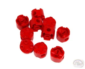 LEGO Classic - 10 x Round Brick w/ Pin Hole - 2x2 - Red - New - 17485 - Picture 1 of 4