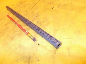 GRAY PVC 1/4" SCHEDULE 80 PIPE machinable plastic round bushing stock 12" OAL - Picture 1 of 2