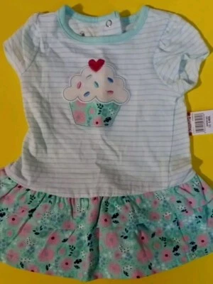 Small Wonders Baby Girls size 3/6  Months Mint Green Cupcake Dress. New/ Tags. - Image 1 of 4