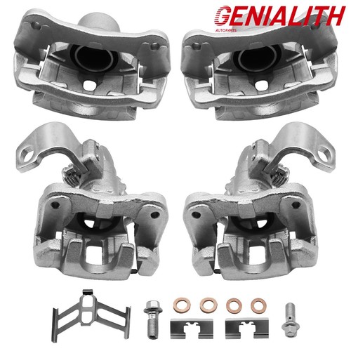 Front Rear Brake Caliper w/Bracket for Acura ILX 20132018 Honda Civic