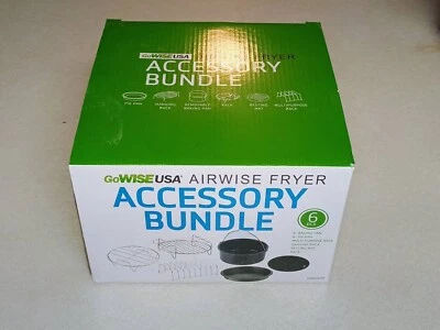 GoWISE USA 6-Piece Universal Air Fryer Accessory Set Open Box Model-GWA0008 - Image 1 of 4