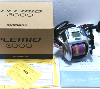 Used Excellent Shimano PLEMIO 3000 Electric Reel w/Tested Power Cable JDM w/Box - Image 1 of 4