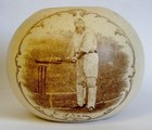 Vintage Stoneware Match Holder - W.G. Grace