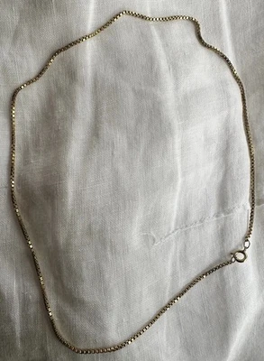VTG Avon 1/20 14K Gold Filled Necklace 16" Classic box  16” Chain - Image 1 of 4