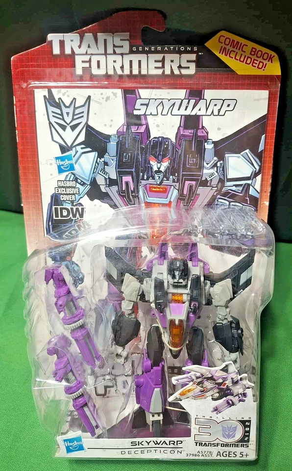 Transformers Generations Skywarp Decepticon con cómic Hasbro 2013 Foto 1 de 3
