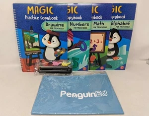 Magic Practice Copybook for Preschoolers Book Set Incl. Math, Alphabet, Drawing+ - Foto 1 di 4