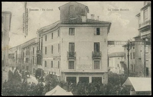 cartolina BASSANO via cairoli-via orazio marinari - Picture 1 of 2