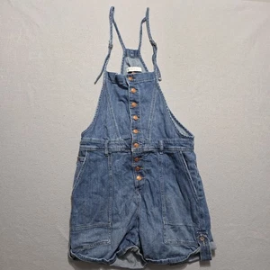 Anthropologie Pilcro Everyday Denim kurze Latzhose Damen Größe 32 blau Boho - Bild 1 von 11