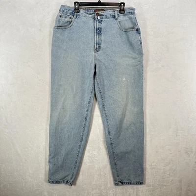 Pantalones de mezclilla vintage Structure para hombre 35x32 azul lavado claro papá calce suelto años 90 Foto 1 de 4