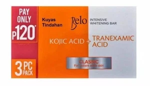 Belo Intensive Whitening Bars Kojic Acid Tranexamic Acid Soaps 3 x 65g••• - Picture 1 of 1