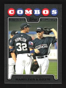 Hamilton/Drew Rangers/Red Sox 2008 Topps Update Black #UH112 SN /57 - Picture 1 of 2