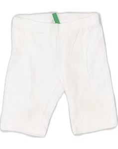 Pantalones Cortos Deportivos Benetton Bebé Niñas 12-18 Meses Blanco Algodón VJ02 - Imagen 1 de 4