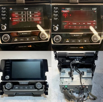 2019–2021 HONDA CIVIC СЕДАН СПОРТИВНЫЙ РАДИОПРИЕМНИК ДИСПЛЕЙ 39101-TBA-A51 С КОДОМ - Изображение 1 из 4