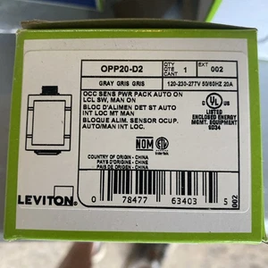 (8) LEVITON OPP20-D2, 120/230/277 VOLT OCC SENSOR POWER PACK- NEW - Picture 1 of 1