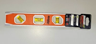 Torpedo level 10 inch magnetic EZ read Johnson 1435-1000 v groove large vial - Image 1 of 4