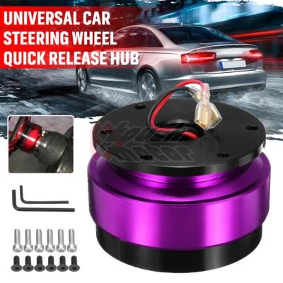 Adaptador de buje de liberación rápida de volante universal Snap Off Boss Kit púrpura Foto 1 de 4