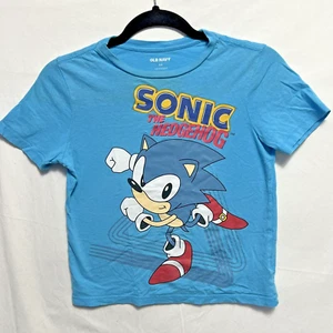 Old Navy Jungen T-Shirt Gr. M (8) Sonic the Hedgehog Grafikdruck 100% Baumwolle - Bild 1 von 18