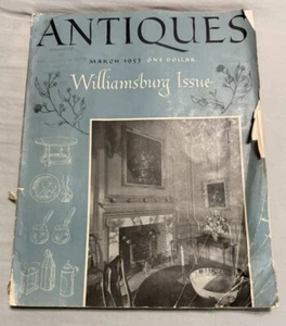 The Magazine Antiques: March 1953: Williamsburg Edition, Vintage Collection - Picture 1 of 11