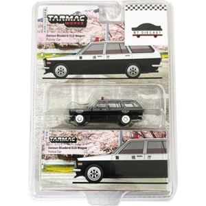 Asphalt Works Datsun Bluebird 510 Wagon Japan Police Car 1/64 T64G-026-PC Chase - Bild 1 von 1
