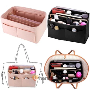 Women Felt Bag Purse Organizer Insert for Large Tote Handbag Divider MultiPocket - Picture 1 of 59