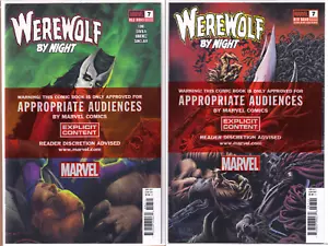 WERWOLF BEI NACHT: RED BAND #7 COVER A+B 2PACK POLYBAGGED MARVEL 2025 NM - Bild 1 von 3