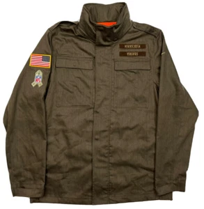 Nike Salute To Service Minnesota Vikings Jacket AT7712-237 Brown Army Military - Picture 1 of 2