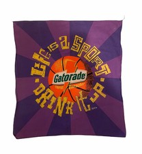 1996 Gatorade Bandana Basketball Life is a Sport Drink it Up 21” x 20” Kozik