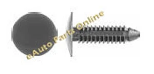 1/4" (6.4mm) Hole Size Black Nylon Shield Retainers FITS GM # 10121502 50 Pcs - Picture 1 of 1