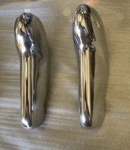 1954 Ford Fairlane Front Bumper Guards Triple Chrome - Picture 1 of 4