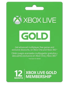 Microsoft Xbox LIVE 12 Month Gold Membership for Xbox 360 / XBOX ONE - Picture 1 of 2