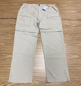 NEW World Wide Sportsman Bass Pro NWT Hybrid II Fishing Pants Khaki Mens 2XL/34 - Picture 1 of 9