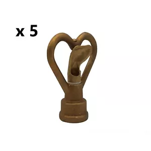 Butterfly Brass Lawn Sprinkler 15mm Female 6M Radius x 5PCS - Picture 1 of 5