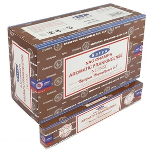 Satya Nag Champa Masala Bastoncini di Incenso Profumo Aromatico Frankin Agrabatti 180g - Foto 1 di 3