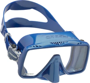 MASCHERA CRESSI SUB SF1 FRAMELESS SILICONE BLUE SNORKELING APNEA - Foto 1 di 1