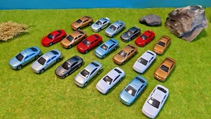 20 Stück Modellautos Modelautos für Modellbau 1:100 Modelleisenbahn Spur TT NEU - Picture 1 of 2